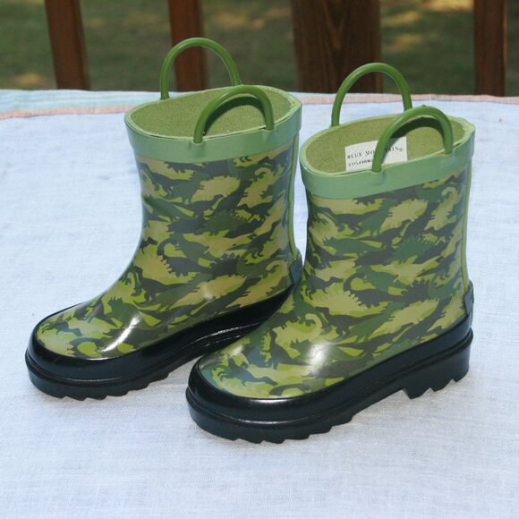 Kids Blue Mountain Rain Boots - Picture 1 of 5